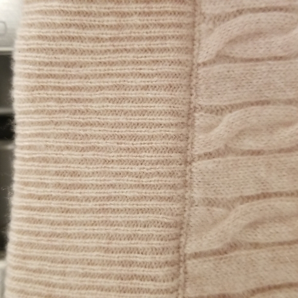 💕MAGASCHONI💕 100% Cashmere Cable Knit Joggers ~ Oatmeal Heather Small S NWT - Picture 5 of 11